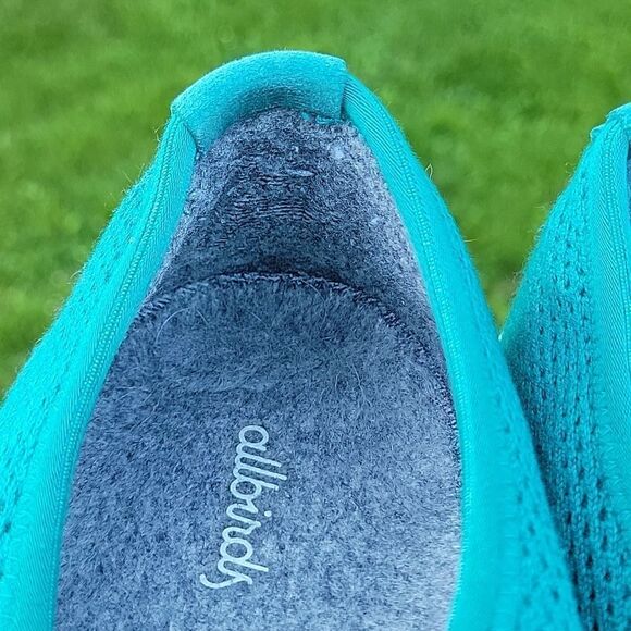 Allbirds Tree Skimmers Aqua Teal Turquoise Size 8 - Picture 3 of 6